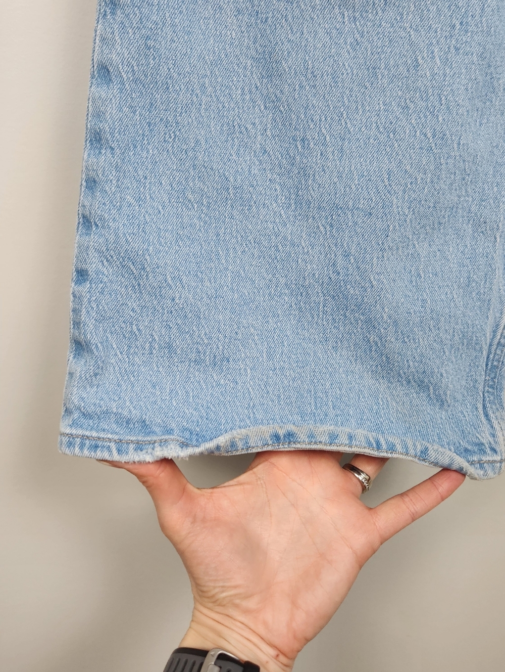 Levi's 70s Flare High Waisted Light Wash Denim Jeans Size 28W Fits Medium Large - Picture 6 of 16